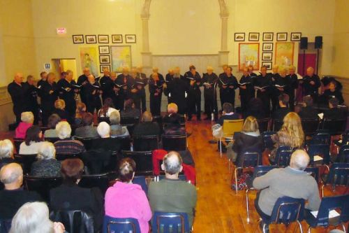 Ian Juby leads the Kingston Capital Men's Chorus at the SFCSC's Grace Centre on December 6